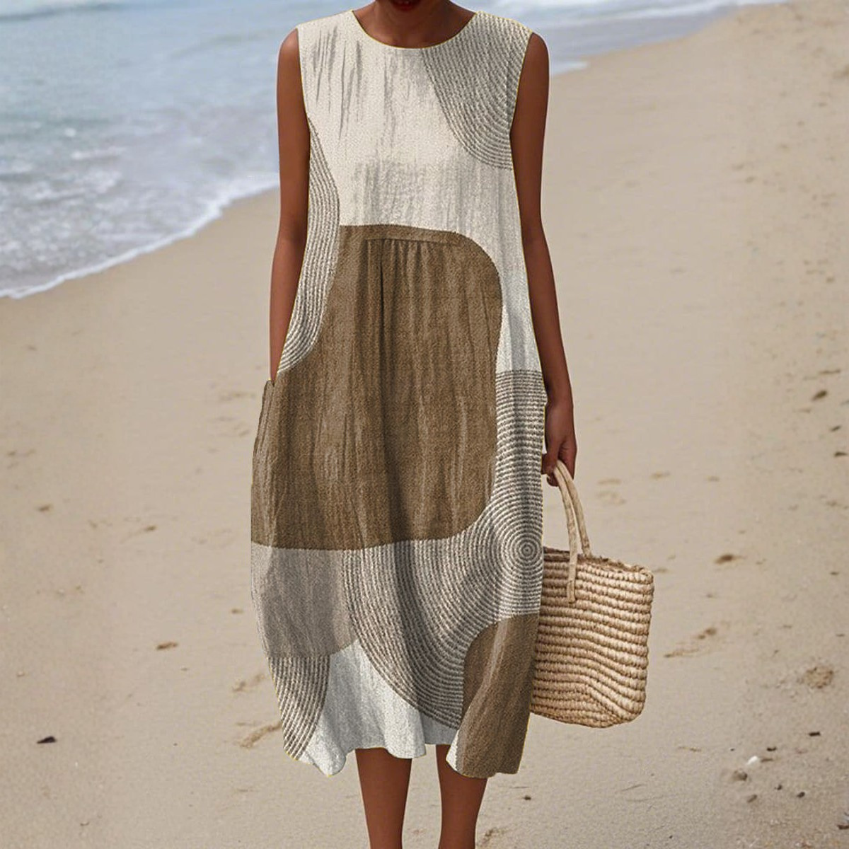 Helena | Artistic Print Summer Dress