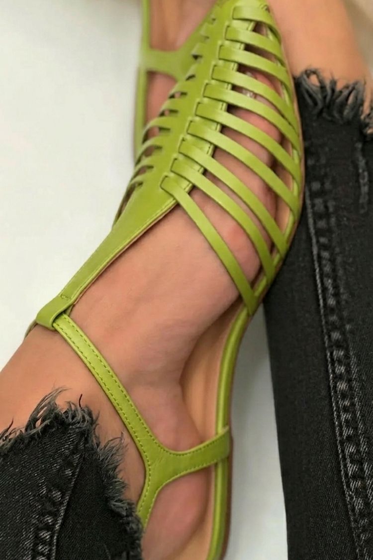 Rosy | Cut-Out T-Strap Sandals