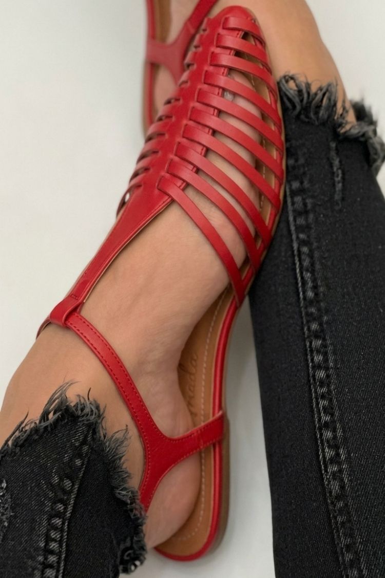 Rosy | Cut-Out T-Strap Sandals
