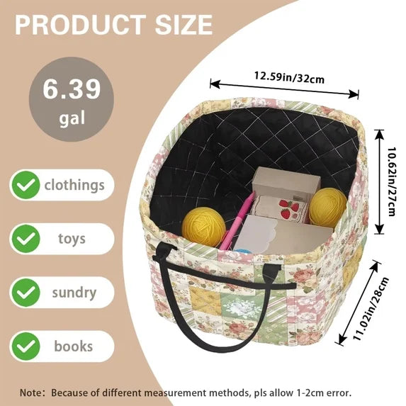 Beach Quilted Storage Basket TP15