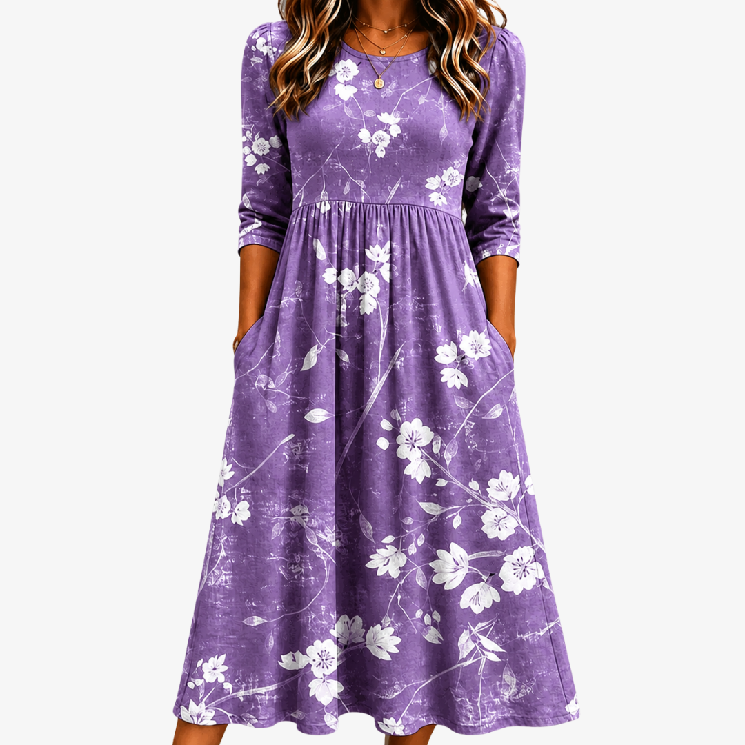 Lavender Bloom Comfort Dress