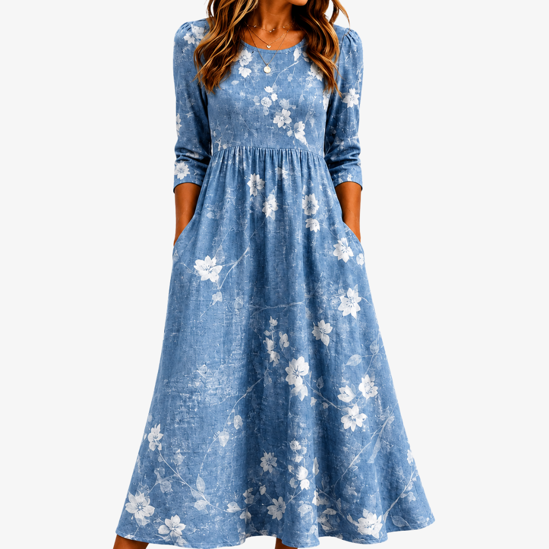 Bluebell Breeze Floral Dress