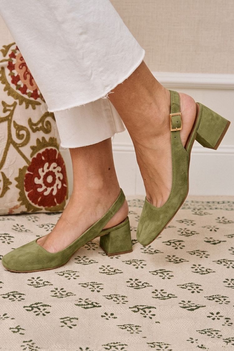 Rica | Chunky Slingback Heels