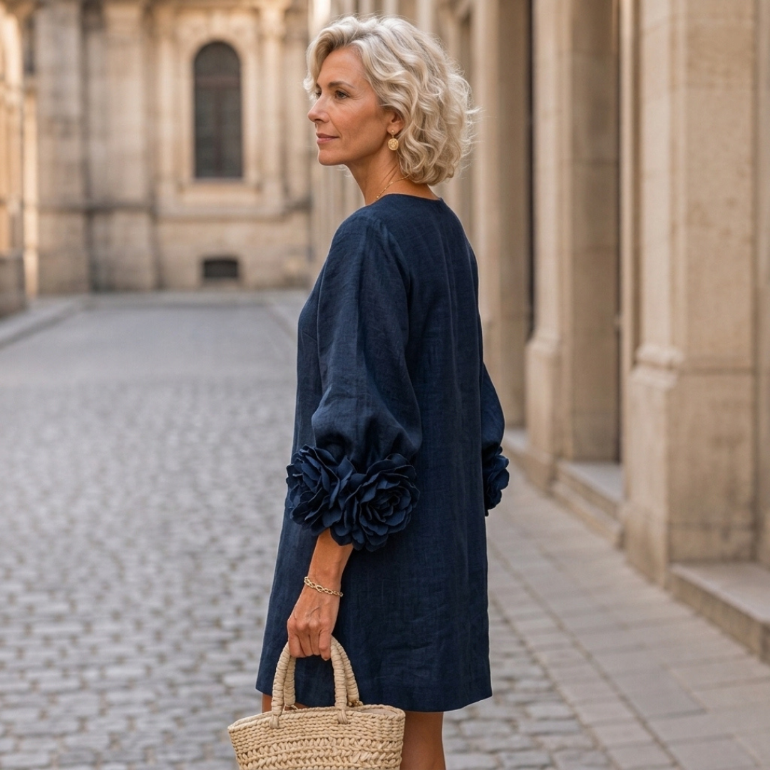 Floral Button-Down Mini Dress