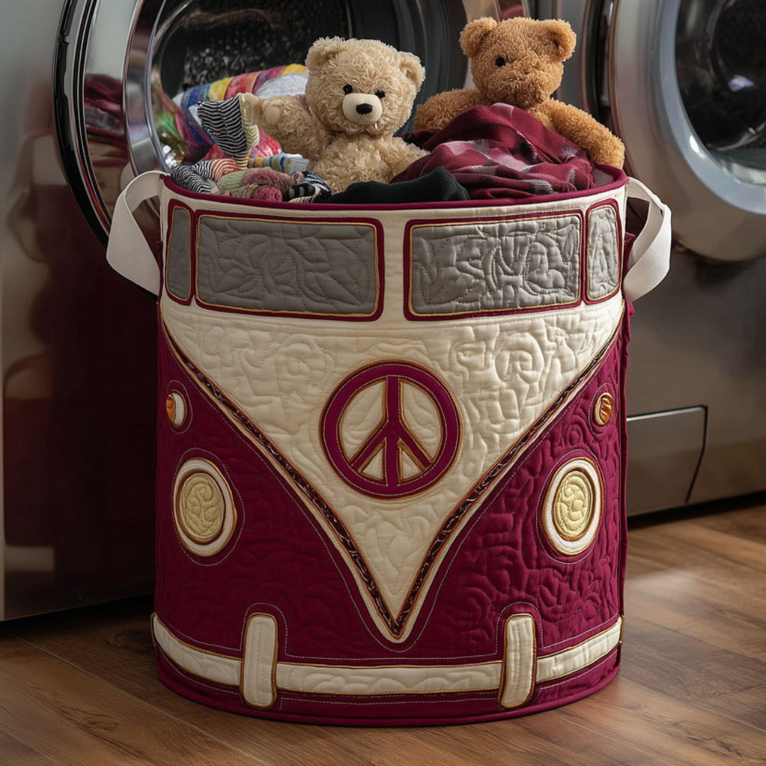 Lotso Hippie Van Quilted Laundry Basket