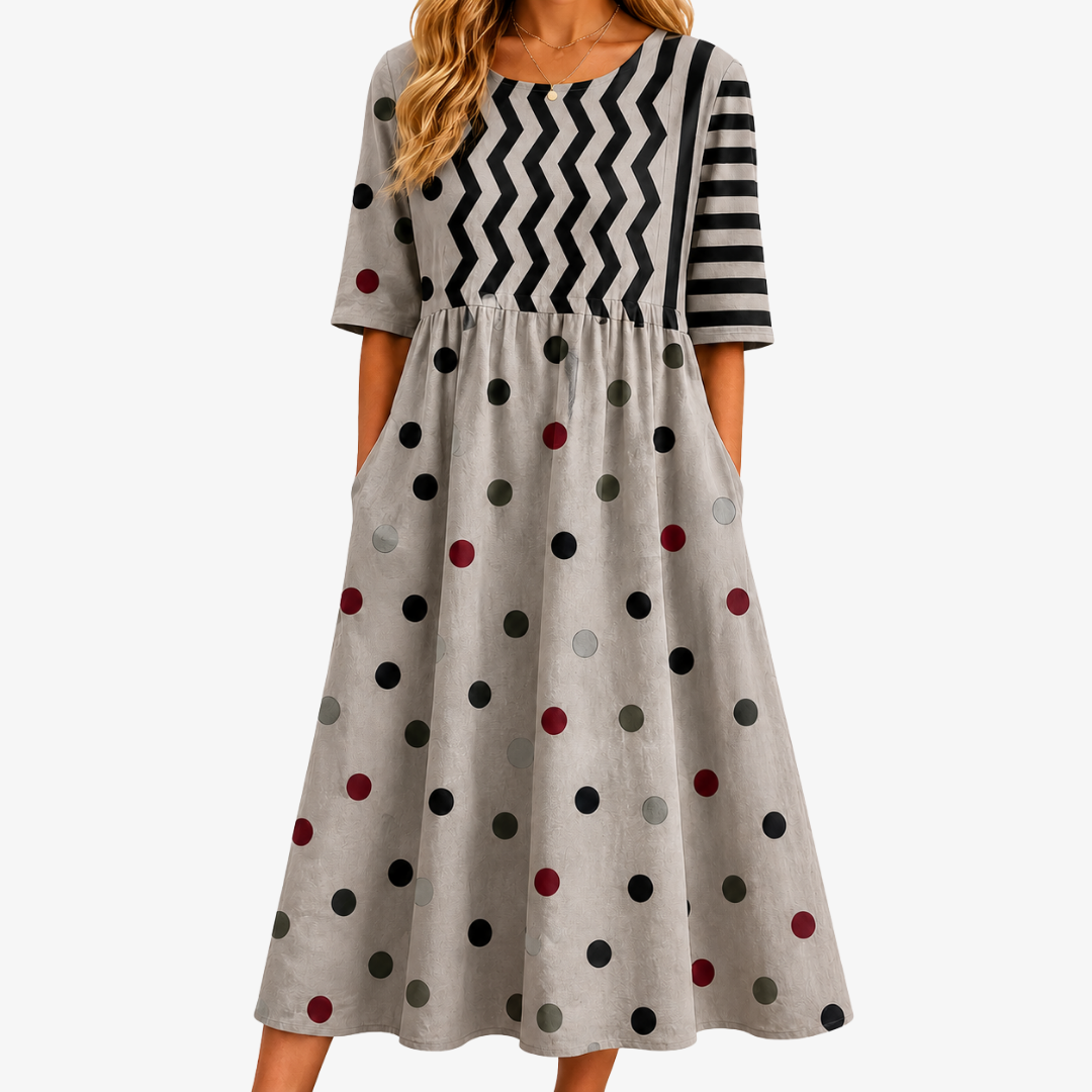 Modern Charm Print Dress