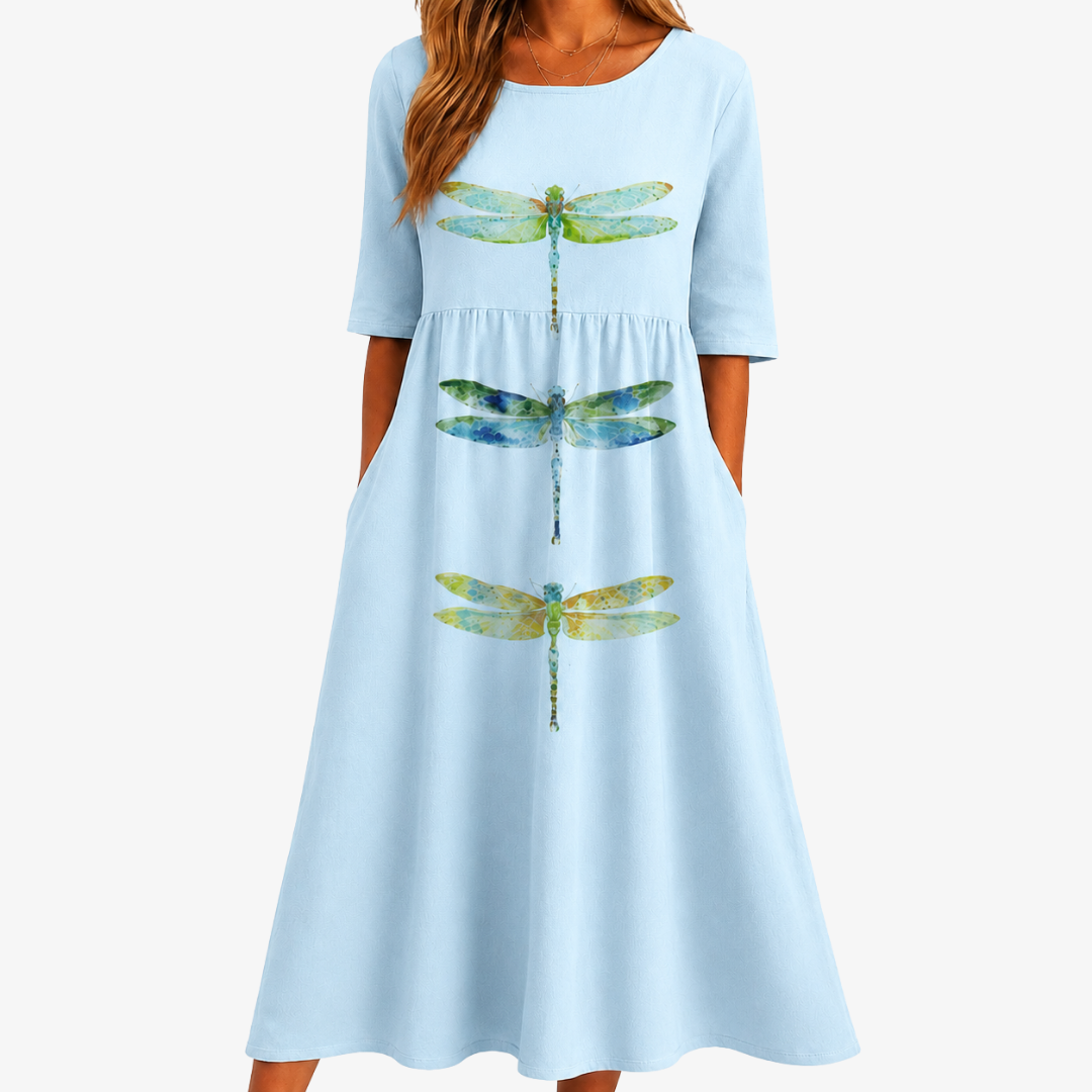 Sky Meadow Dragonfly Dress