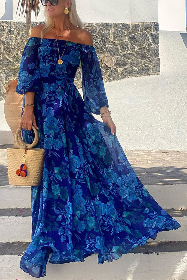 Kaira | Floral Off-Shoulder Maxi Dress