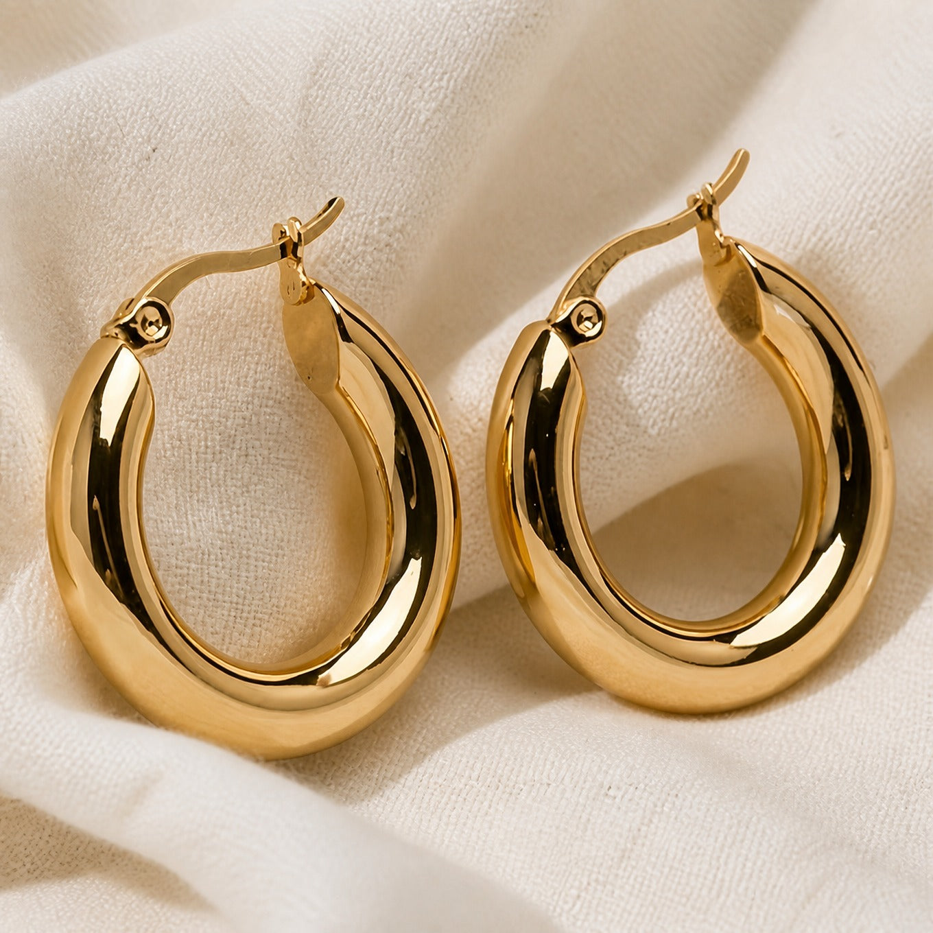 Golden Muse Hoop Earrings
