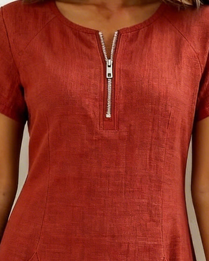 Vania - Dress with Zip Pocket