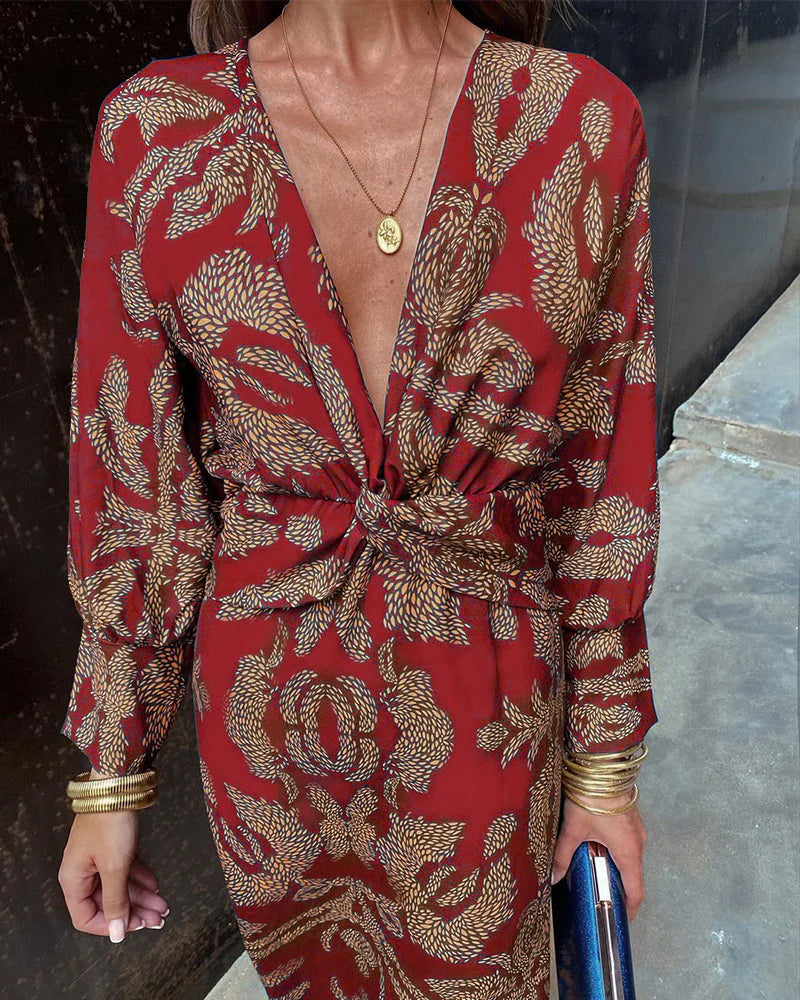 Jensen Floral Long-Sleeve Dress