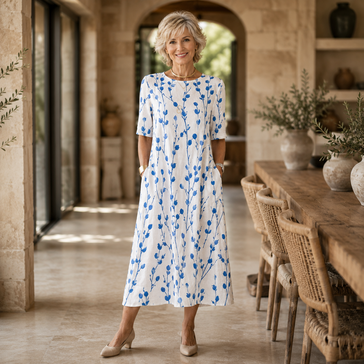 Blue Meadow Breeze Dress