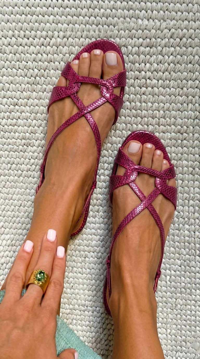 Geela | Slingback Flat Sandals