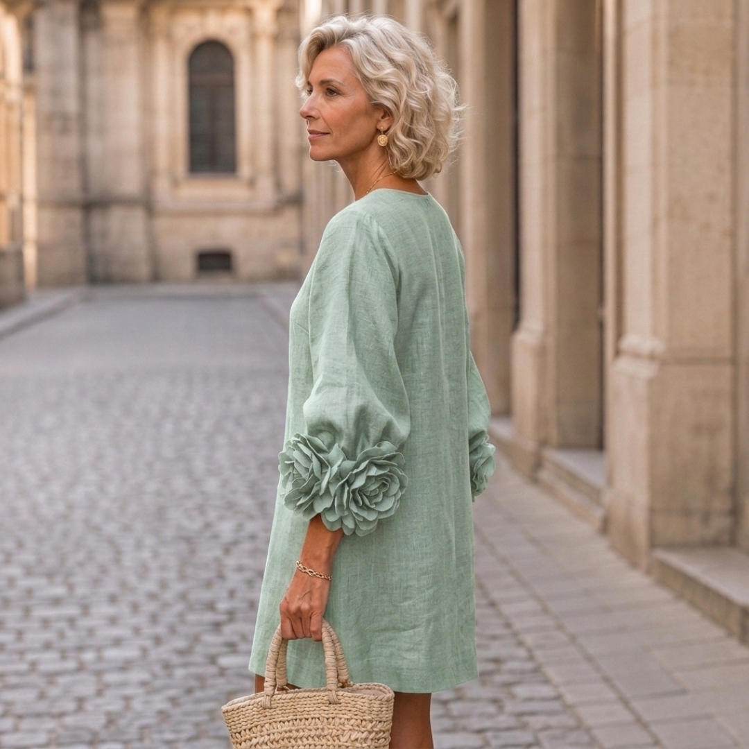 Floral Button-Down Mini Dress