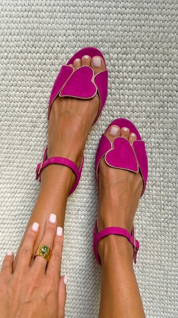 Ilya | Heart Strap Sandals