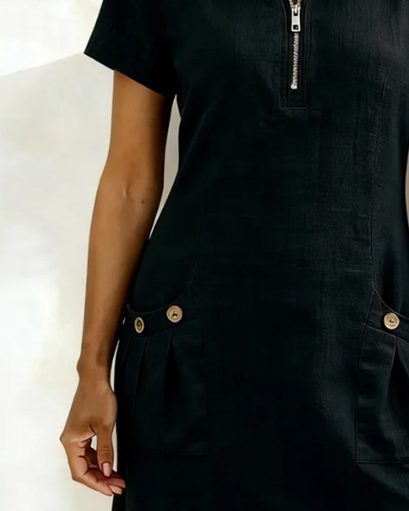 Vania - Dress with Zip Pocket