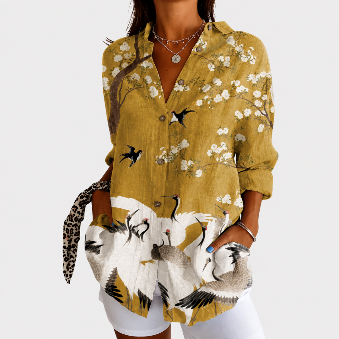 Nora | Lightweight Colorful Printed Blouse