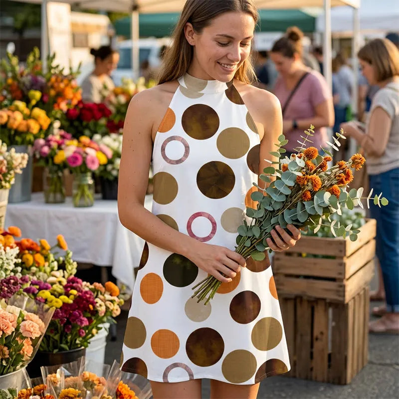 Aurora | Tie-Neck A-Line Dress