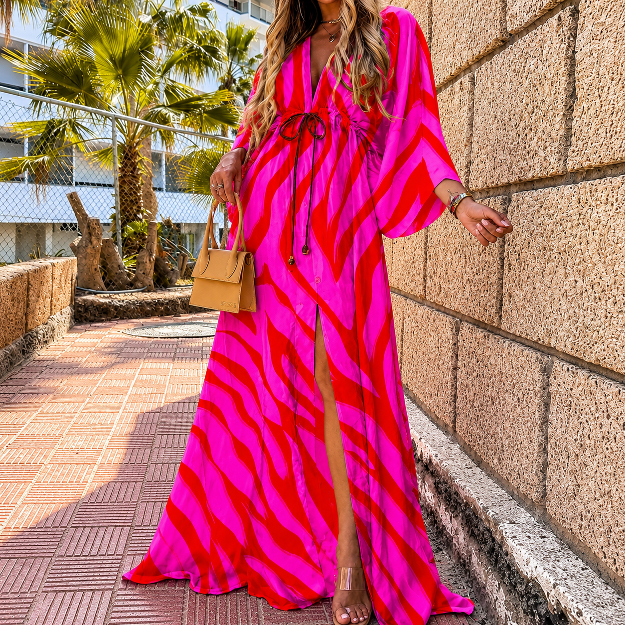 Daria | Printed Kaftan Maxi Dress