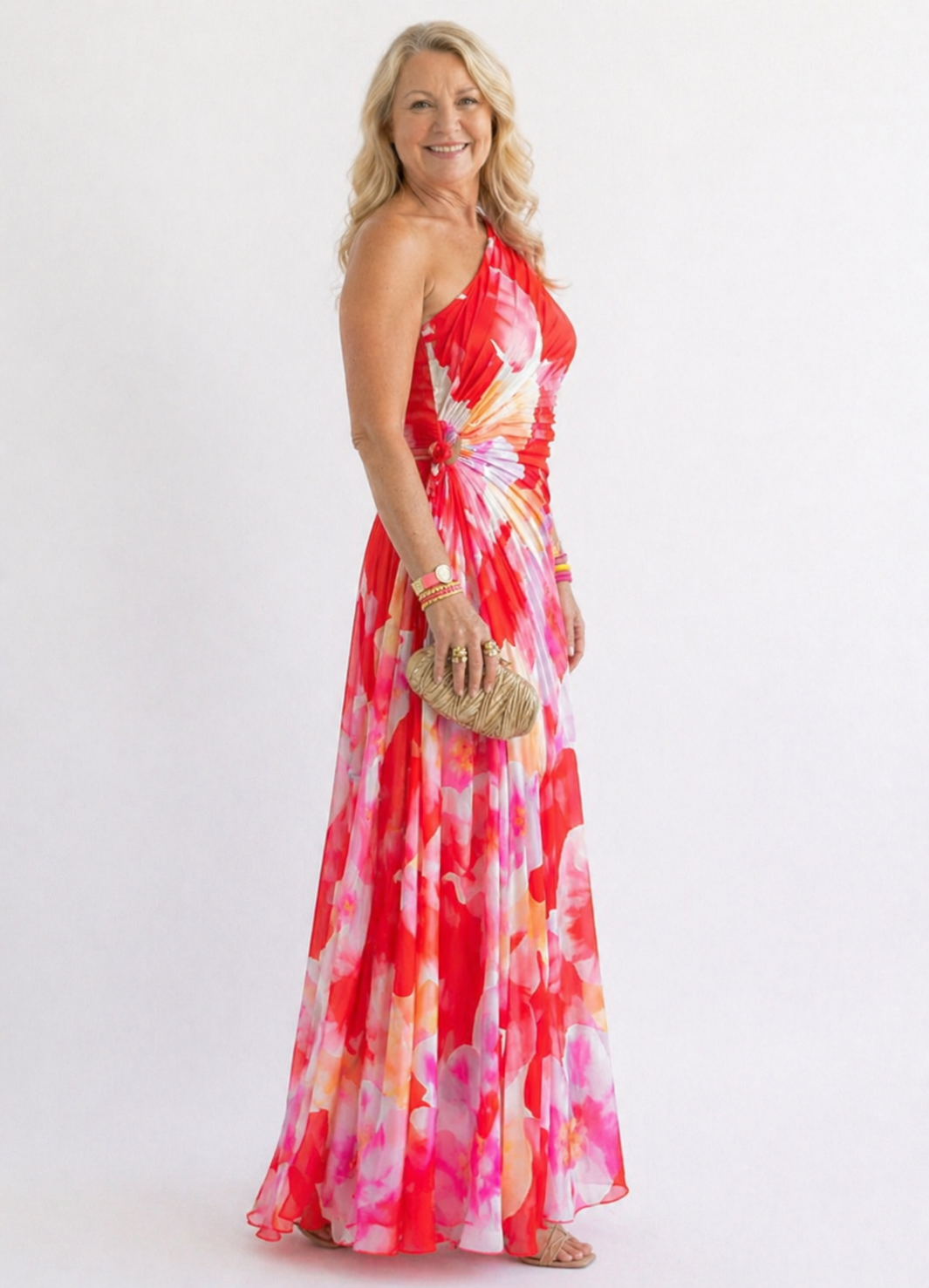Celeste  | Vibrant Tropical Evening Dress