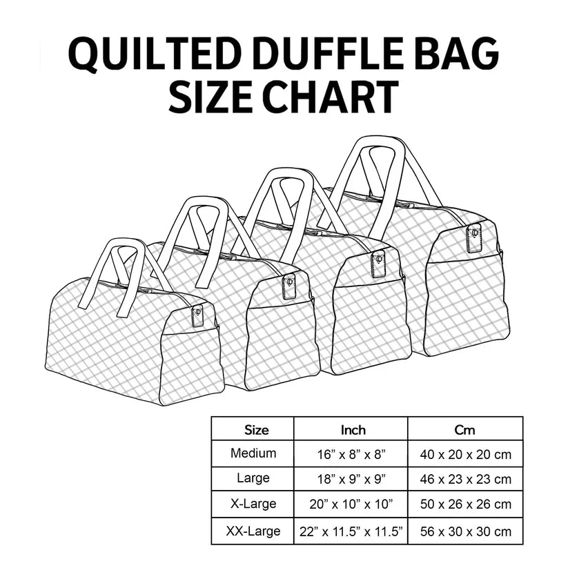 Adorable Corgi Quilted Duffle Bag