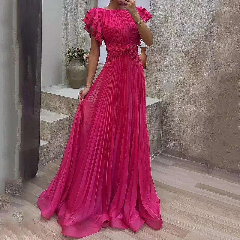 Teagan | Pleated Evening Dress