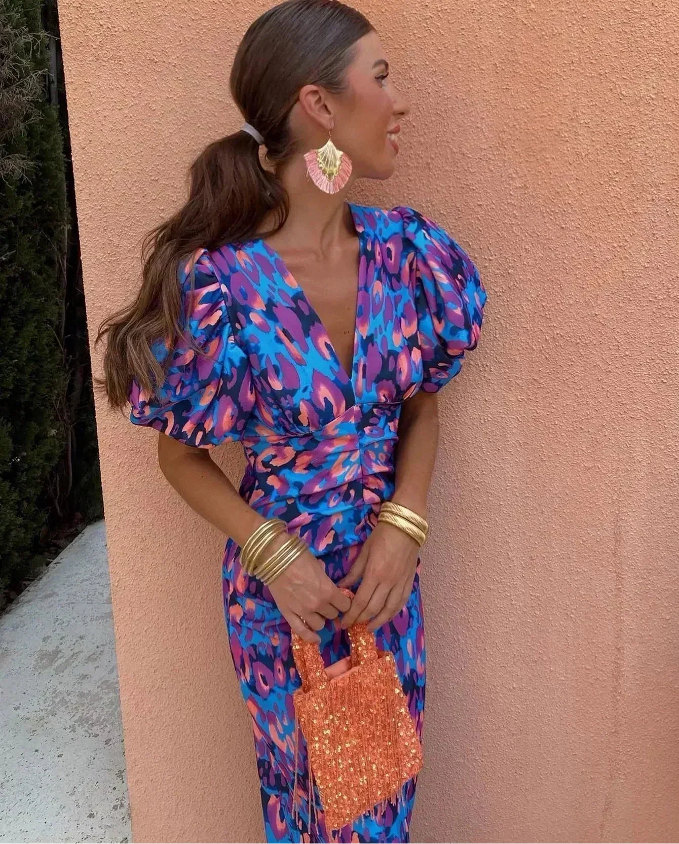Loren | Dress with Puff Sleeves