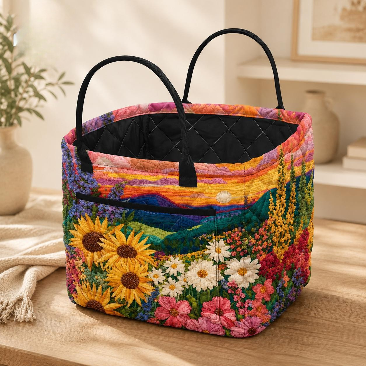 Bloom Quilted Storage Basket