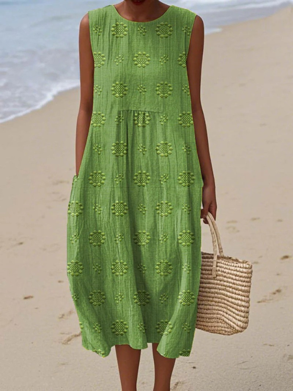 Sara | Printed Midi Dress