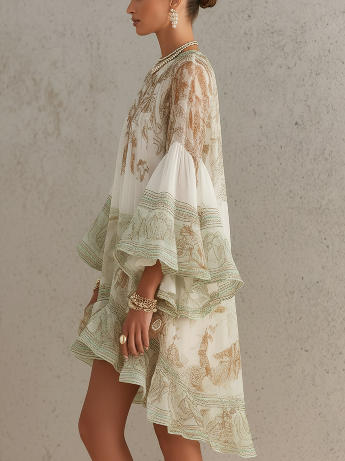 Sage Baroque Dress