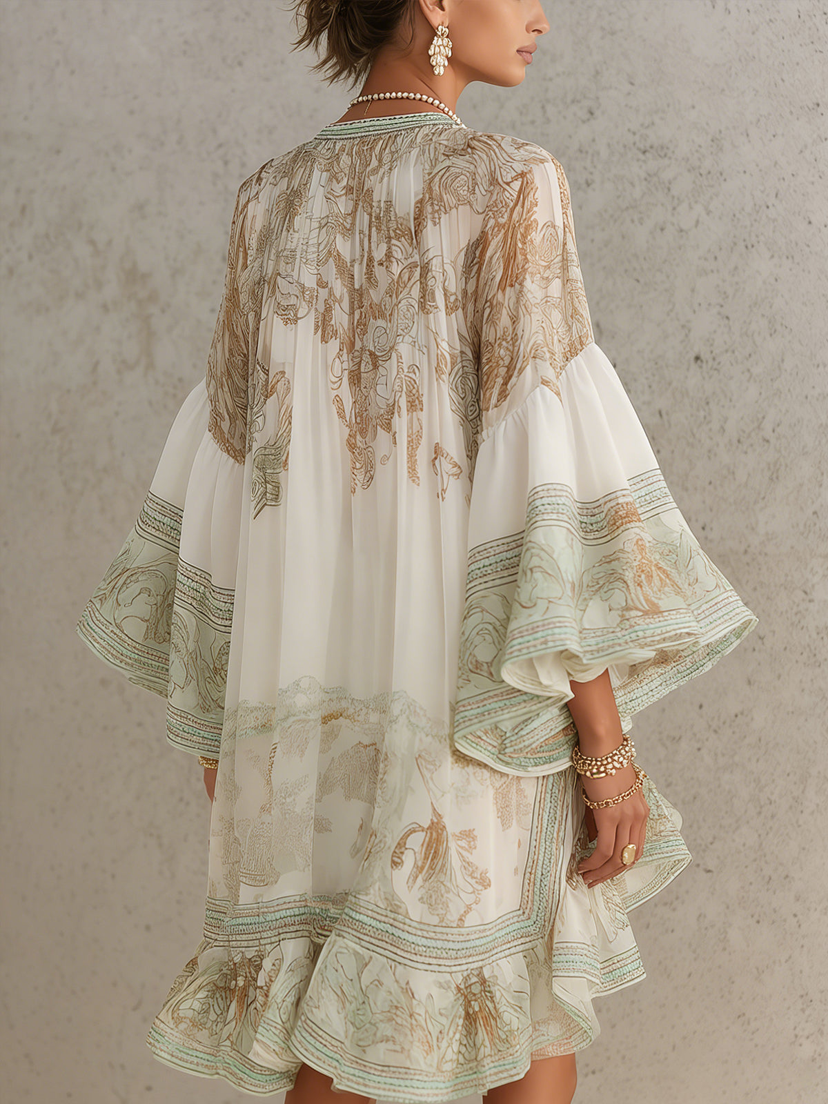 Sage Baroque Dress