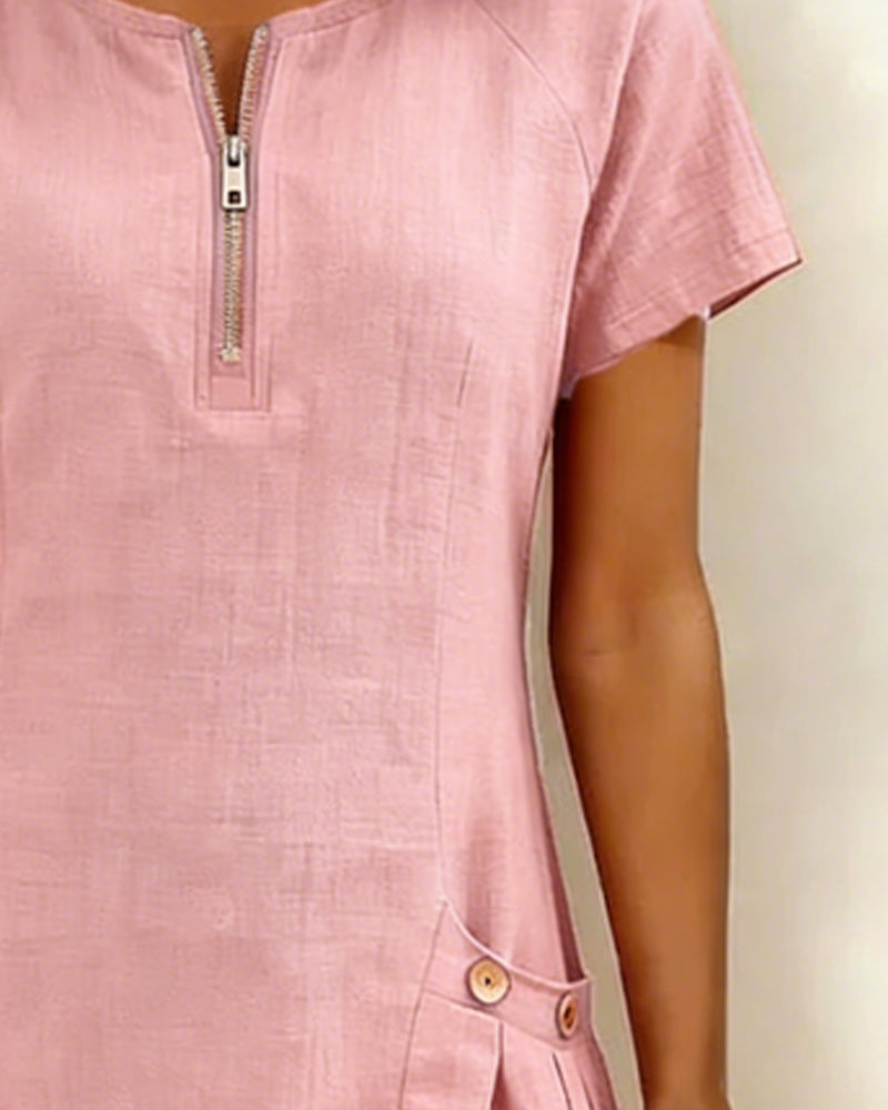 Vania - Dress with Zip Pocket