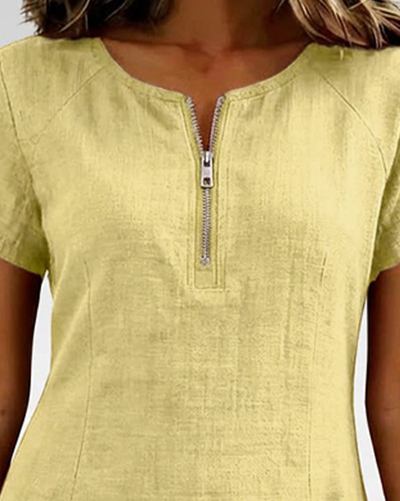 Vania - Dress with Zip Pocket