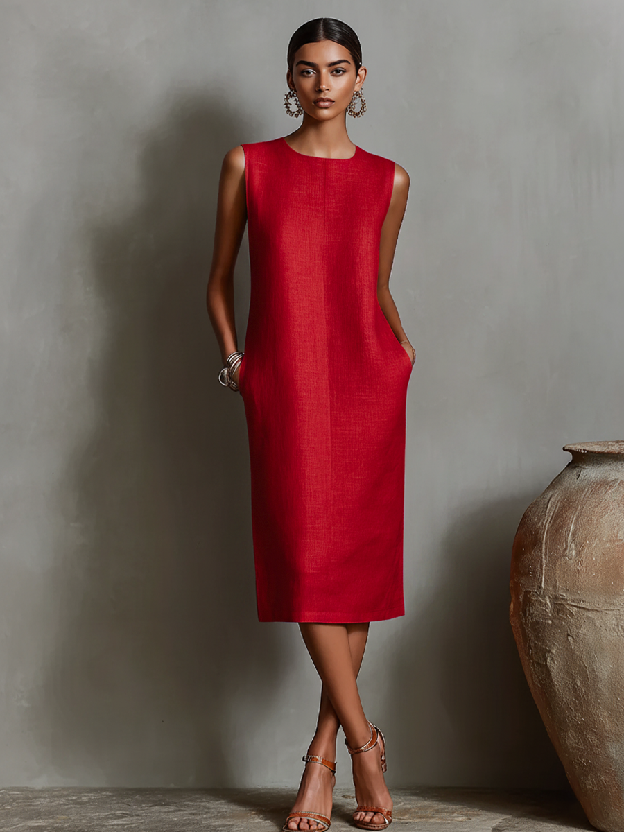 Women's Linen Shift Dress