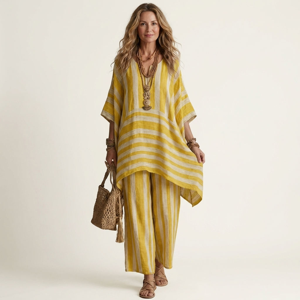 Kiara | Striped Two-Piece Casual Set