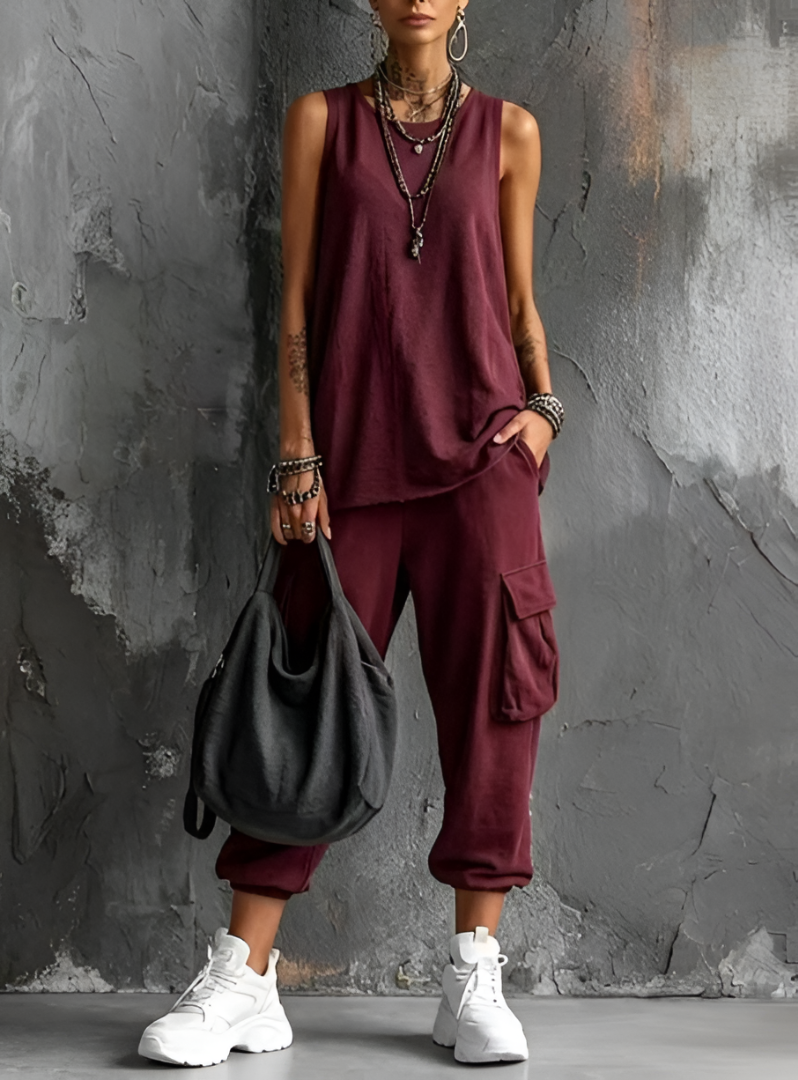 Valentina | Soft Two-Piece Casual Set with Pockets