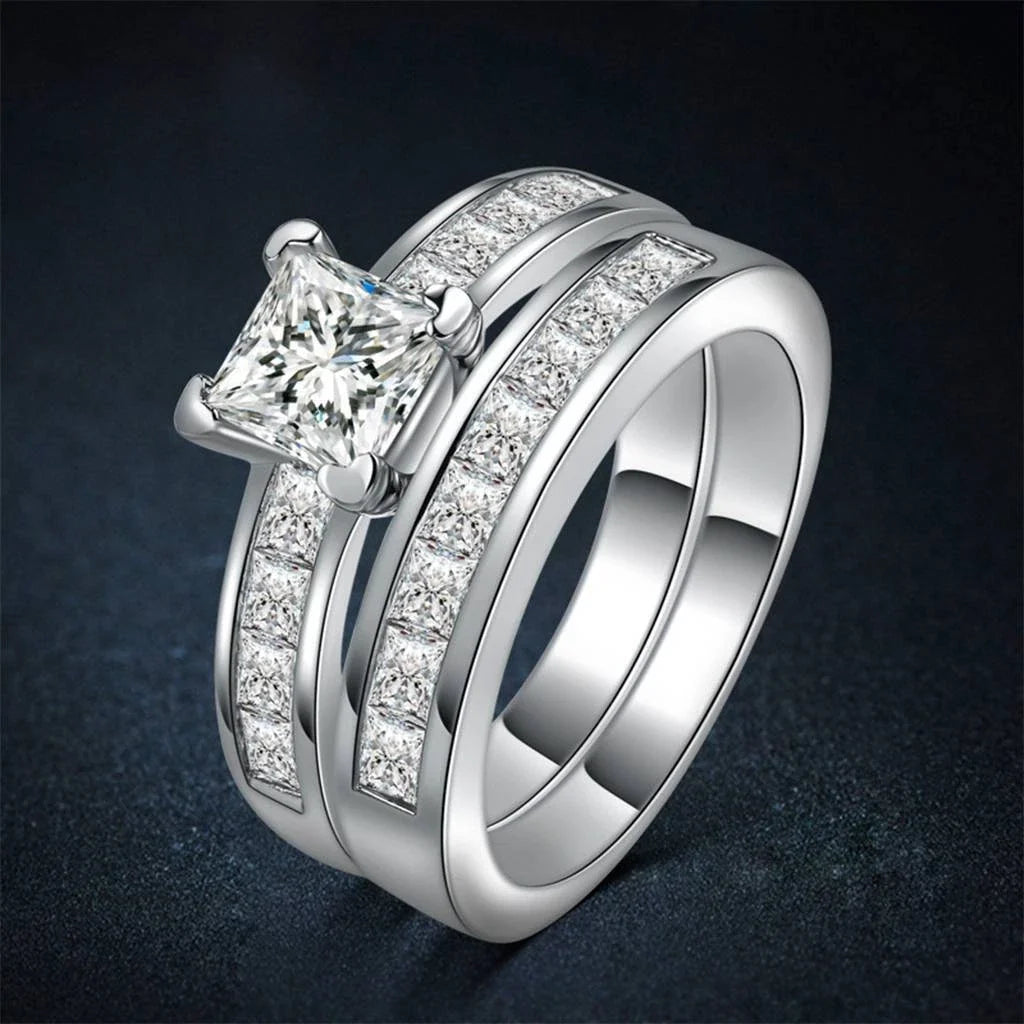 Vintage Silver Crystal Ring