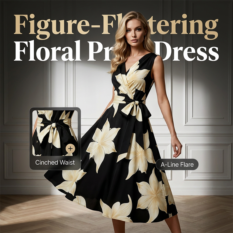 Elowen | Floral A-Line Dress