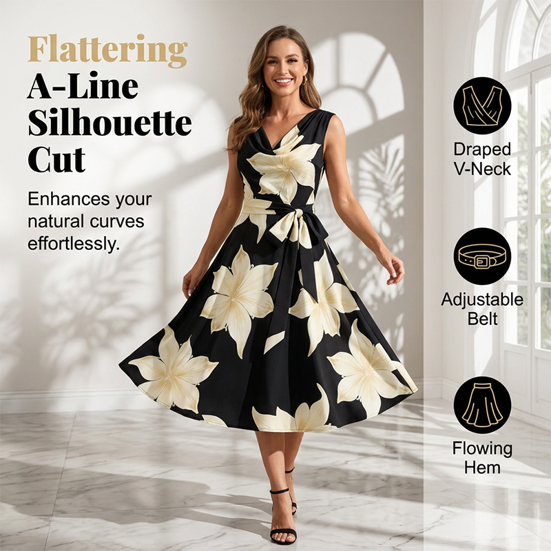 Elowen | Floral A-Line Dress