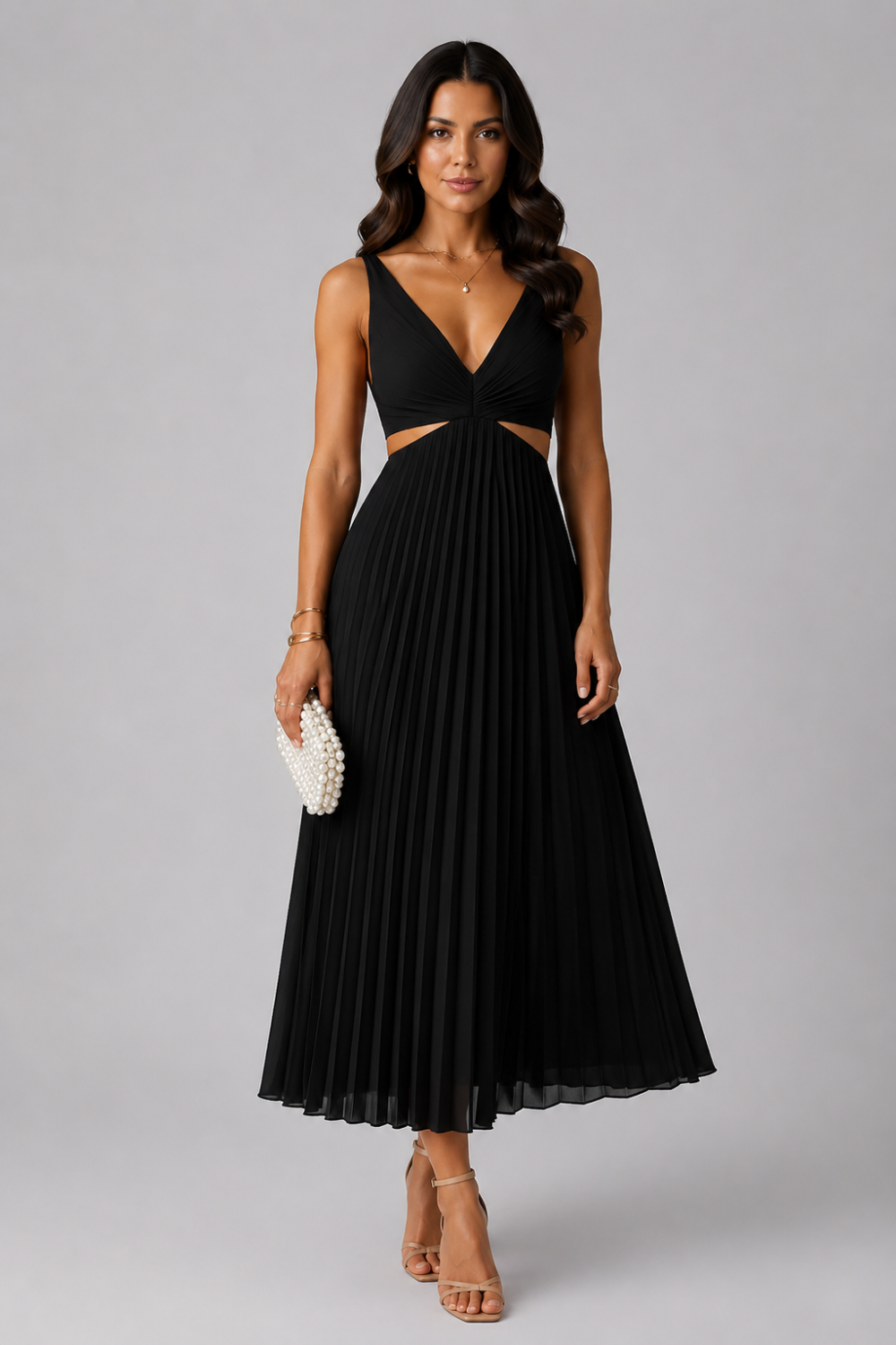 Stella | Robe midi portefeuille