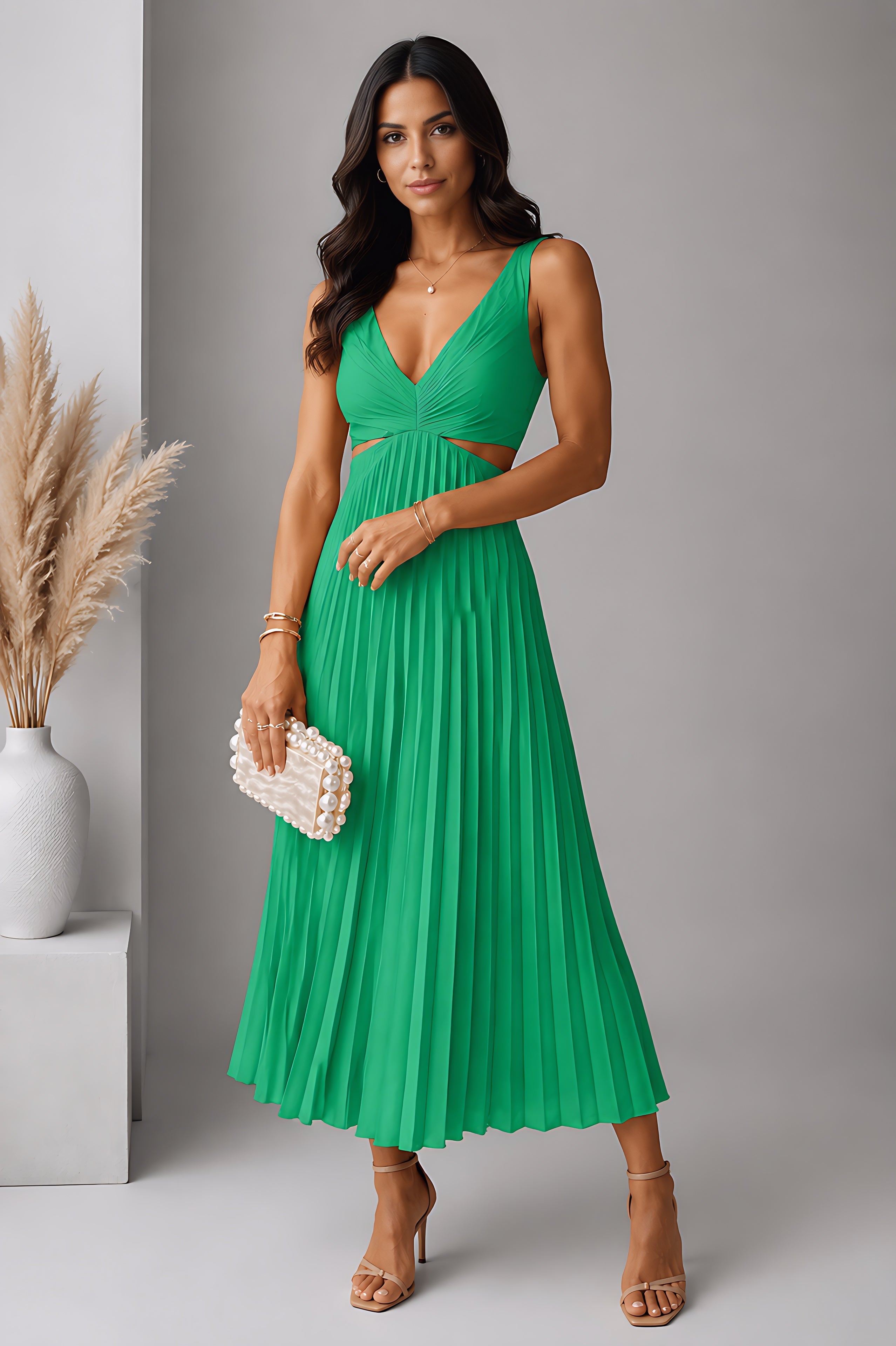 Stella | Robe midi portefeuille