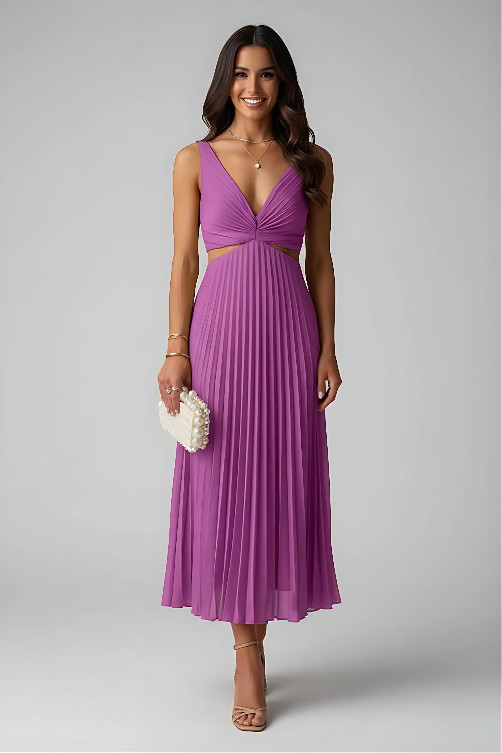 Stella | Robe midi portefeuille