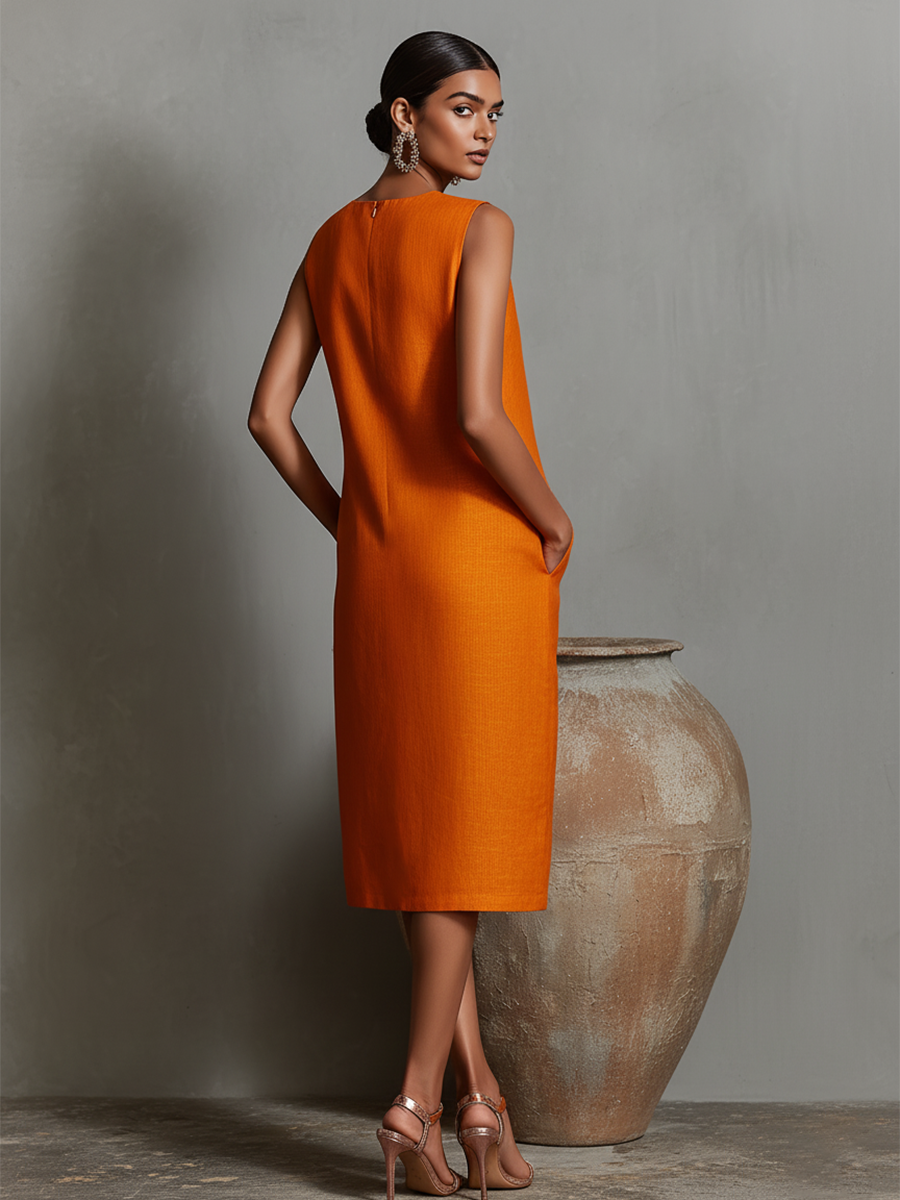 Women's Linen Shift Dress
