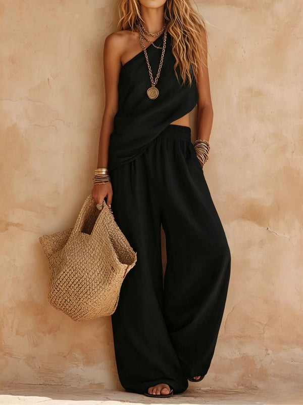 Ariana | One-Shoulder Two-Piece Set
