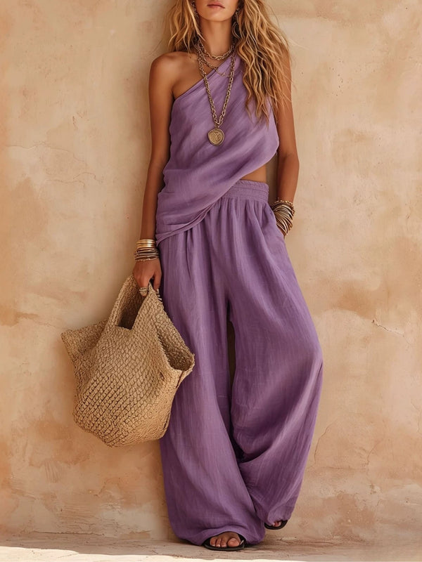 Ariana | One-Shoulder Two-Piece Set